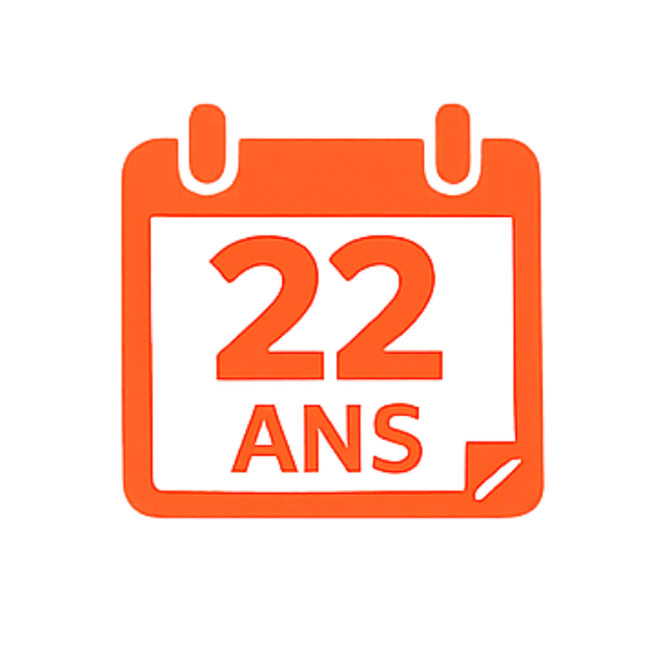 22 ans d’expérience